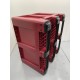 Contenedor plástico liso 1.200 X 1.000 X 760 mm rojo
