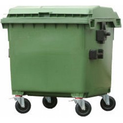 Contenedor basura verde 1.000 lts
